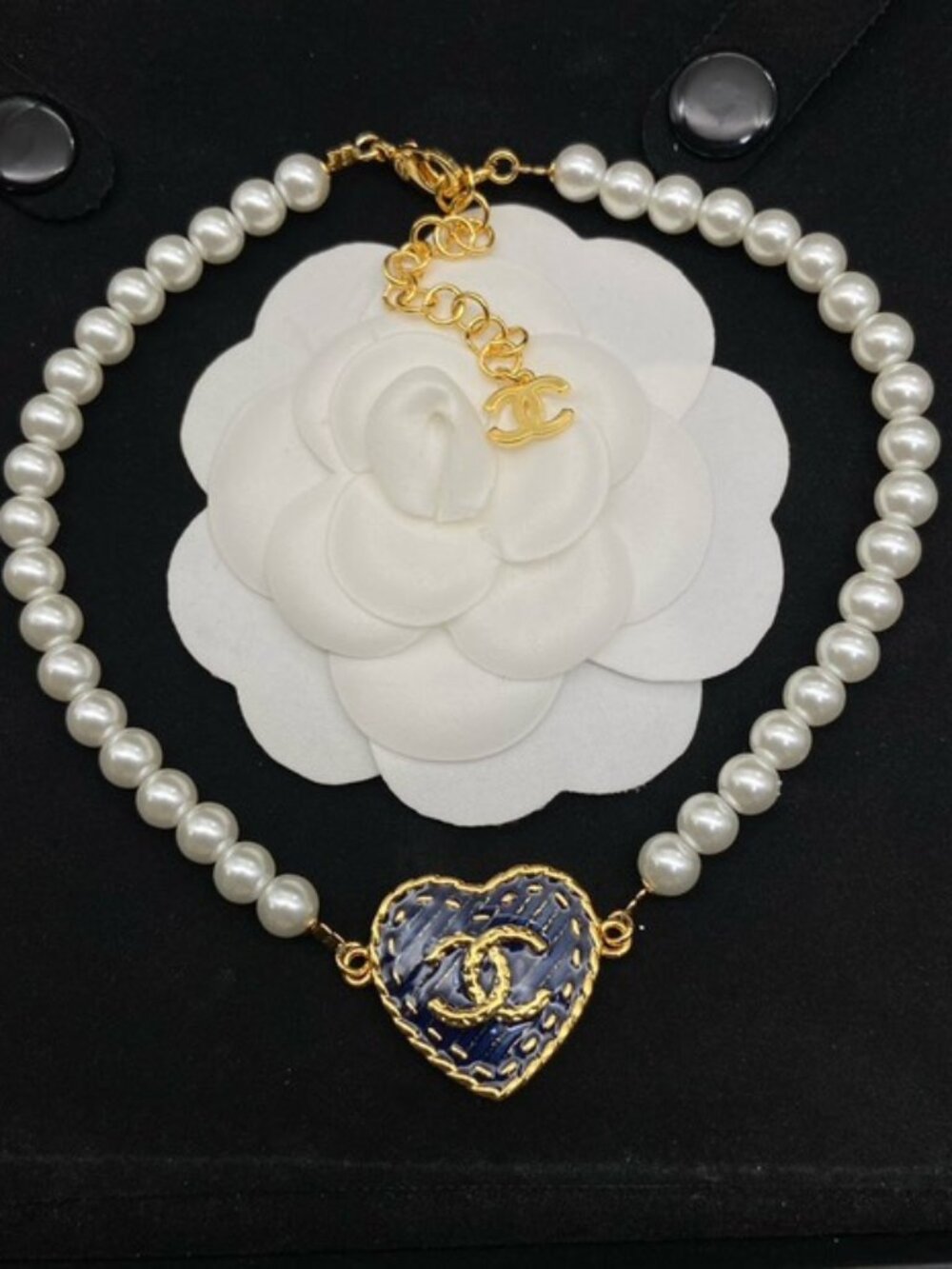 🍃🍃Chanel Denim Pearl Necklace🍃🍃